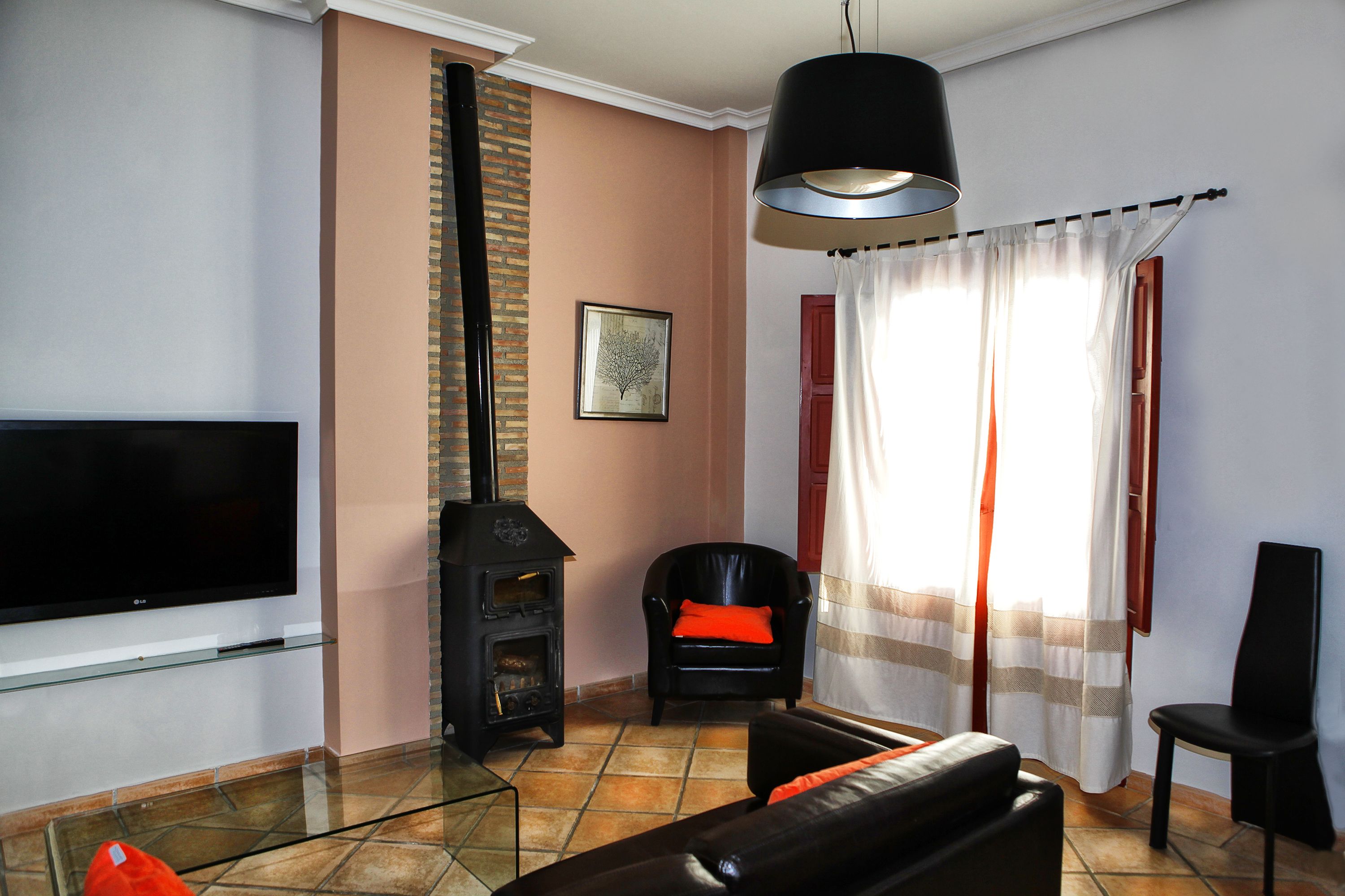 exclusive apartment, 2 bedrooms, mountain view, executive level | living area | 30-inch led tv with digital channels, tv