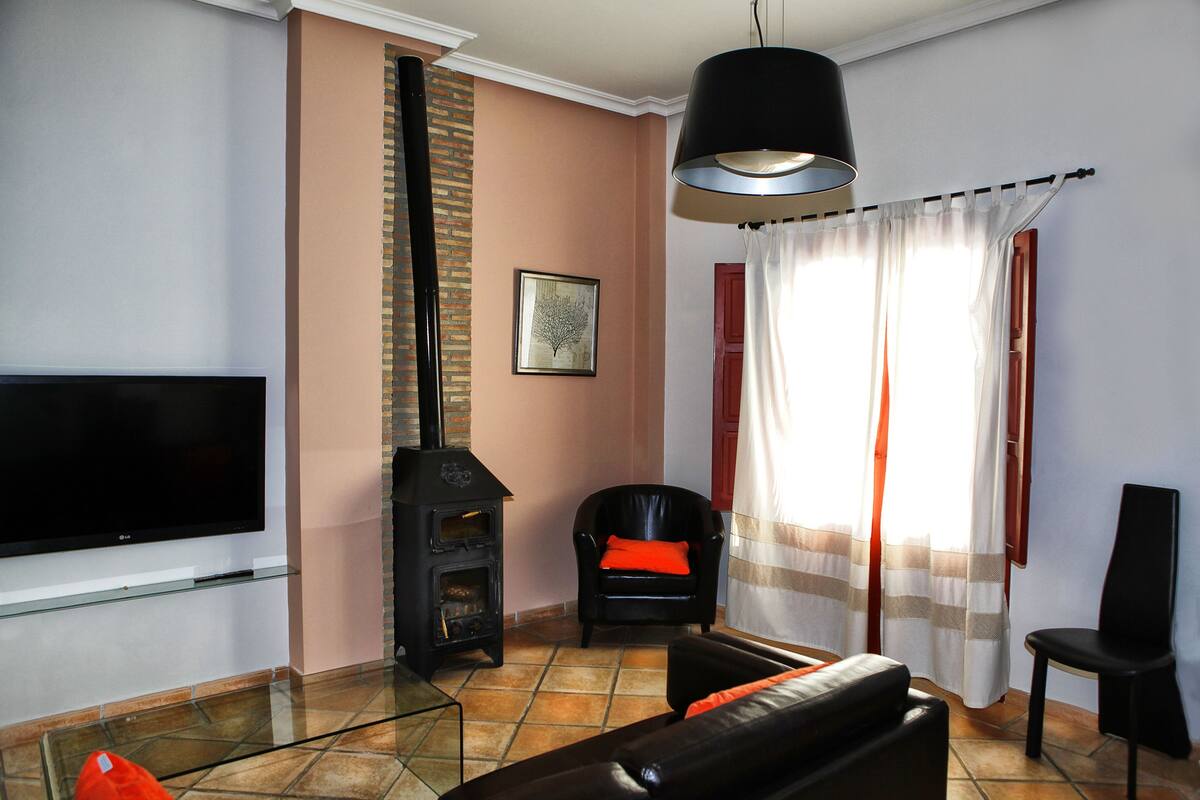 exclusive apartment, 2 bedrooms, mountain view, executive level | living area | 30-inch led tv with digital channels, tv