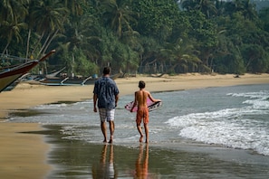 On the beach