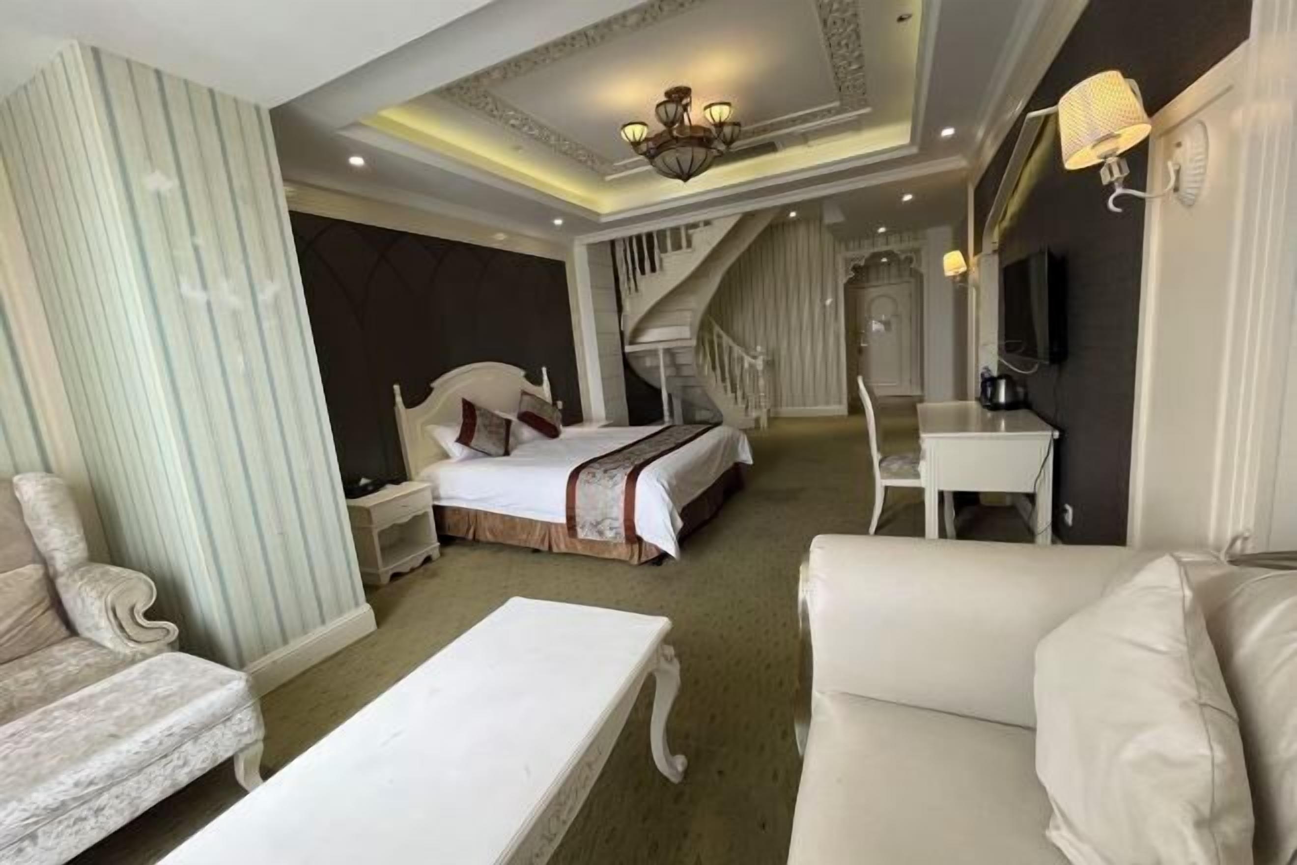 Minibar, desk, blackout drapes, iron/ironing board