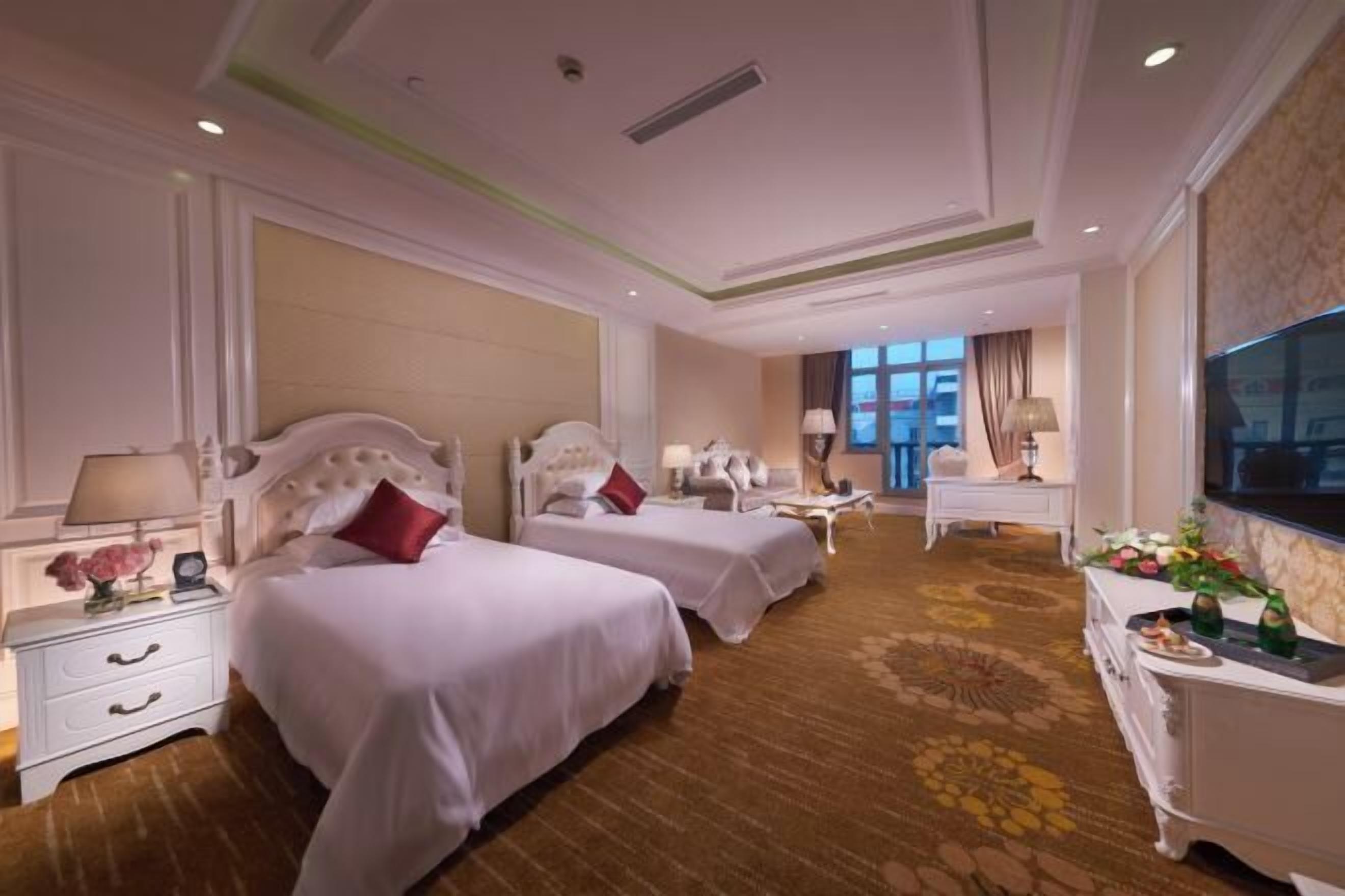 Minibar, desk, blackout drapes, iron/ironing board