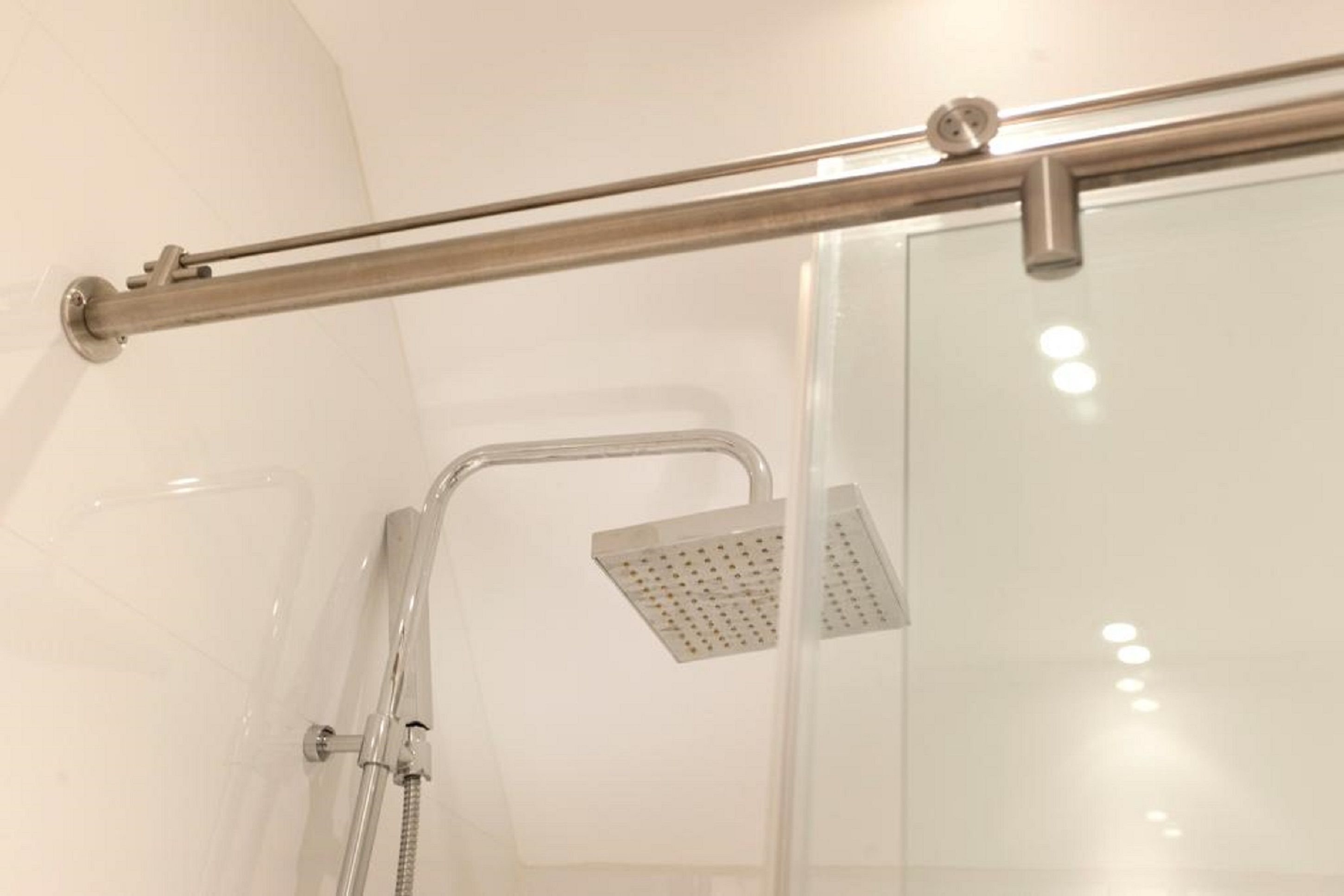 business apartment | bathroom | shower, free toiletries, hair dryer, towels