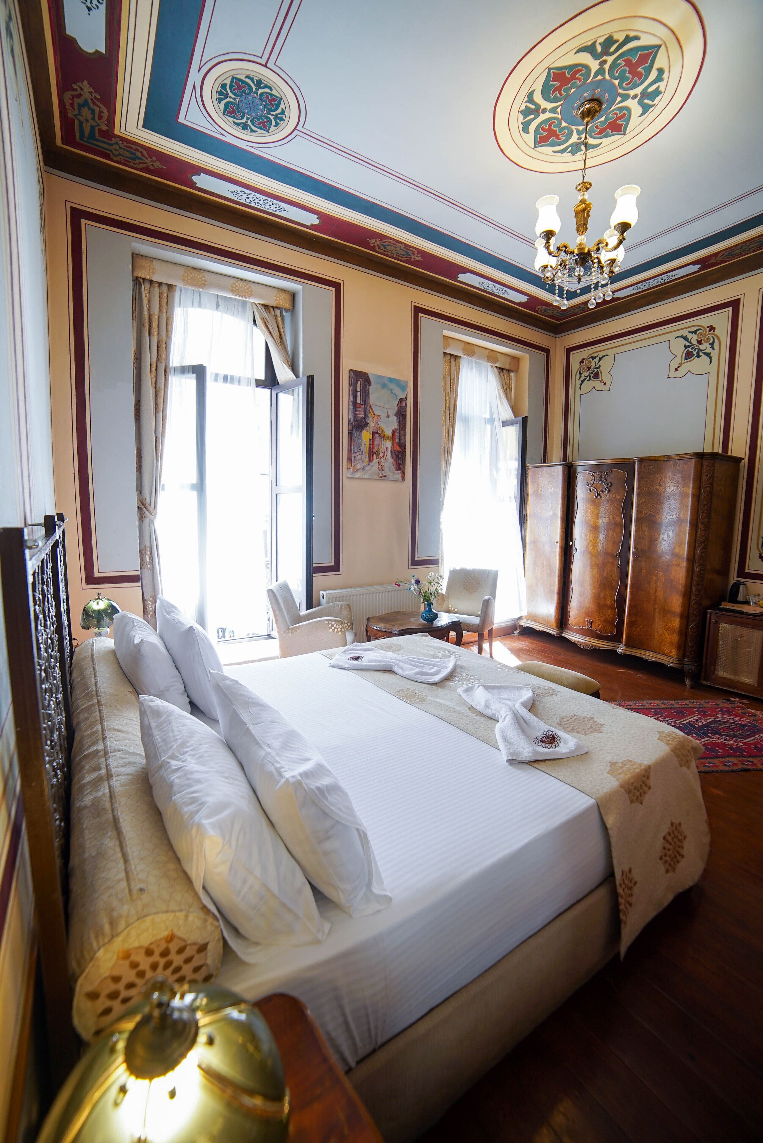 Ropa de cama de alta calidad y minibar 