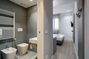 Double or Twin Room | Bathroom | Shower, free toiletries, hair dryer, slippers
