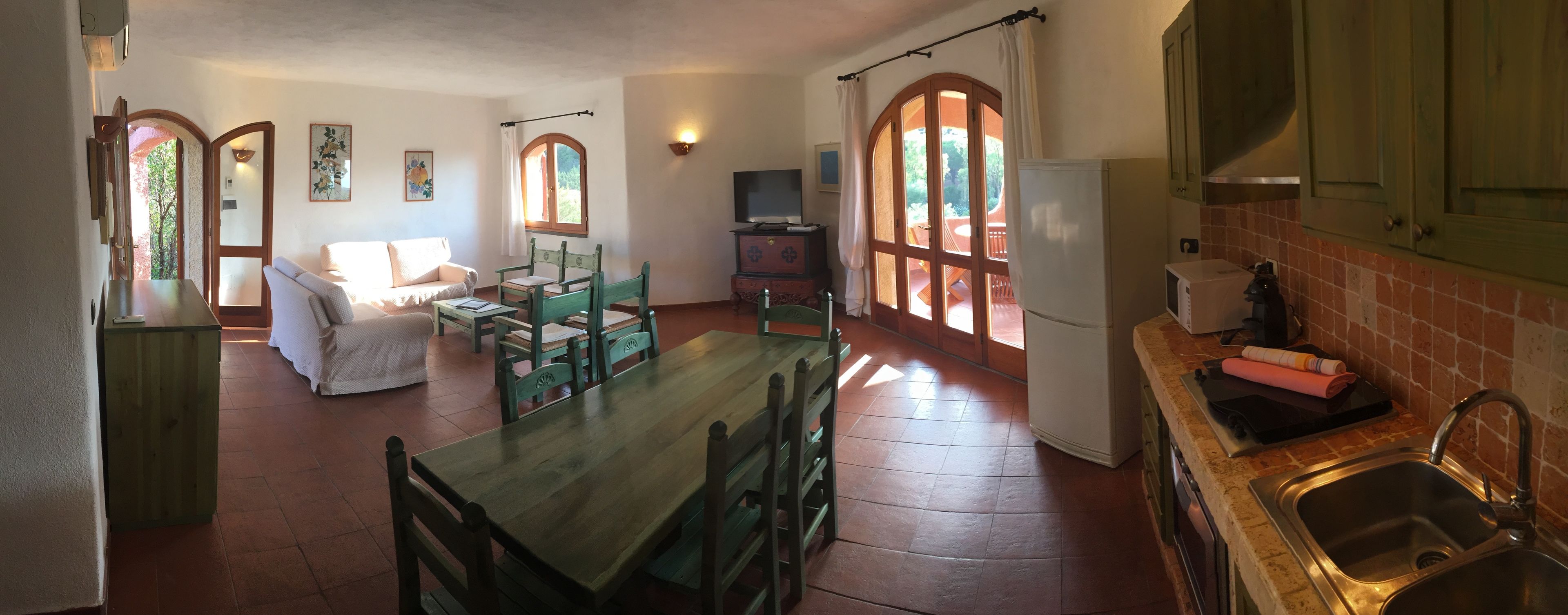 วิลล่า, 3 ห้องนอน, วิวทะเล | ห้องนั่งเล่น | ทีวีจอแบน