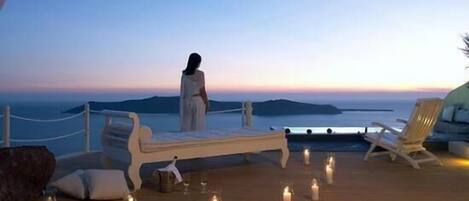 Vue depuis lâhĂ©bergement