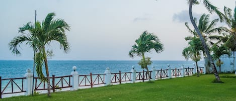 Outdoor wedding area