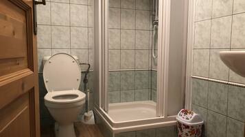 Comfort Triple Room | Bathroom | Shower, free toiletries, hair dryer, towels