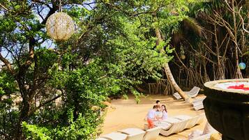 Private beach