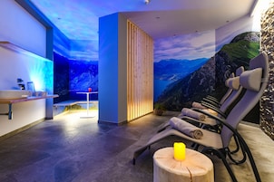 Un sauna, baño turco