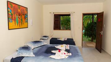 Basic Quadruple Room, Multiple Beds | Premium bedding, minibar, blackout drapes, iron/ironing board