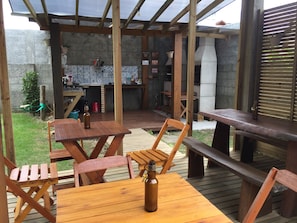 Outdoor dining - Pousada Container Eco Guarda (Palhoça)