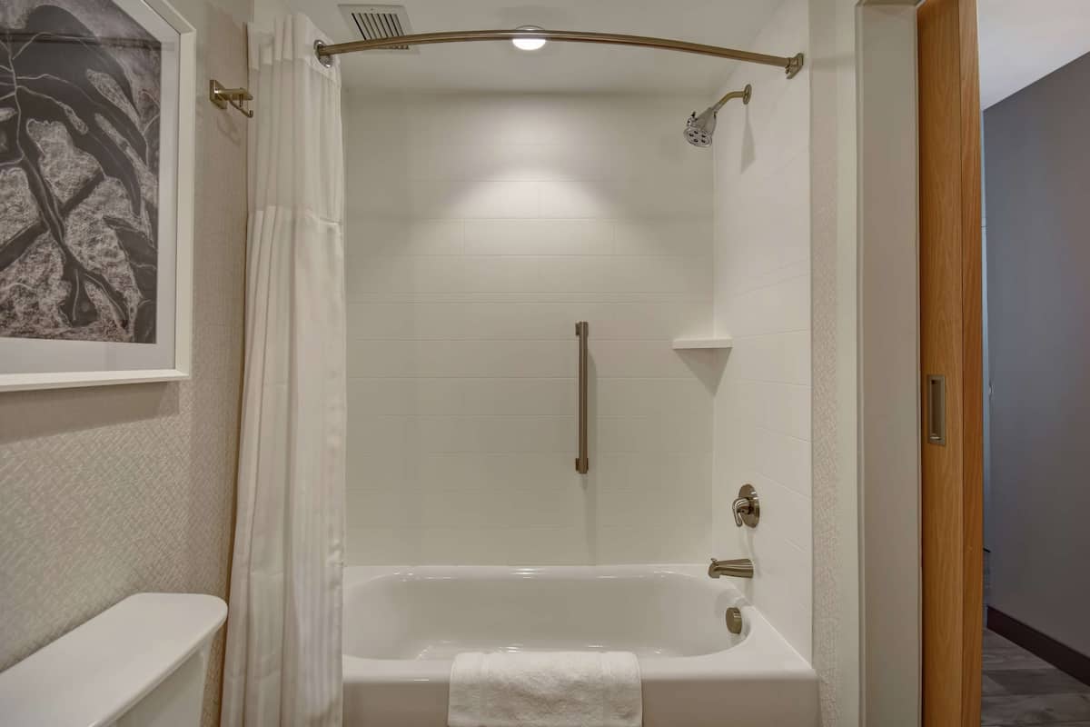 free toiletries, hair dryer, towels, soap