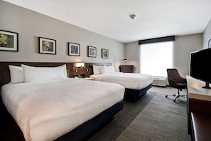 In-room safe, desk, laptop workspace, blackout curtains
