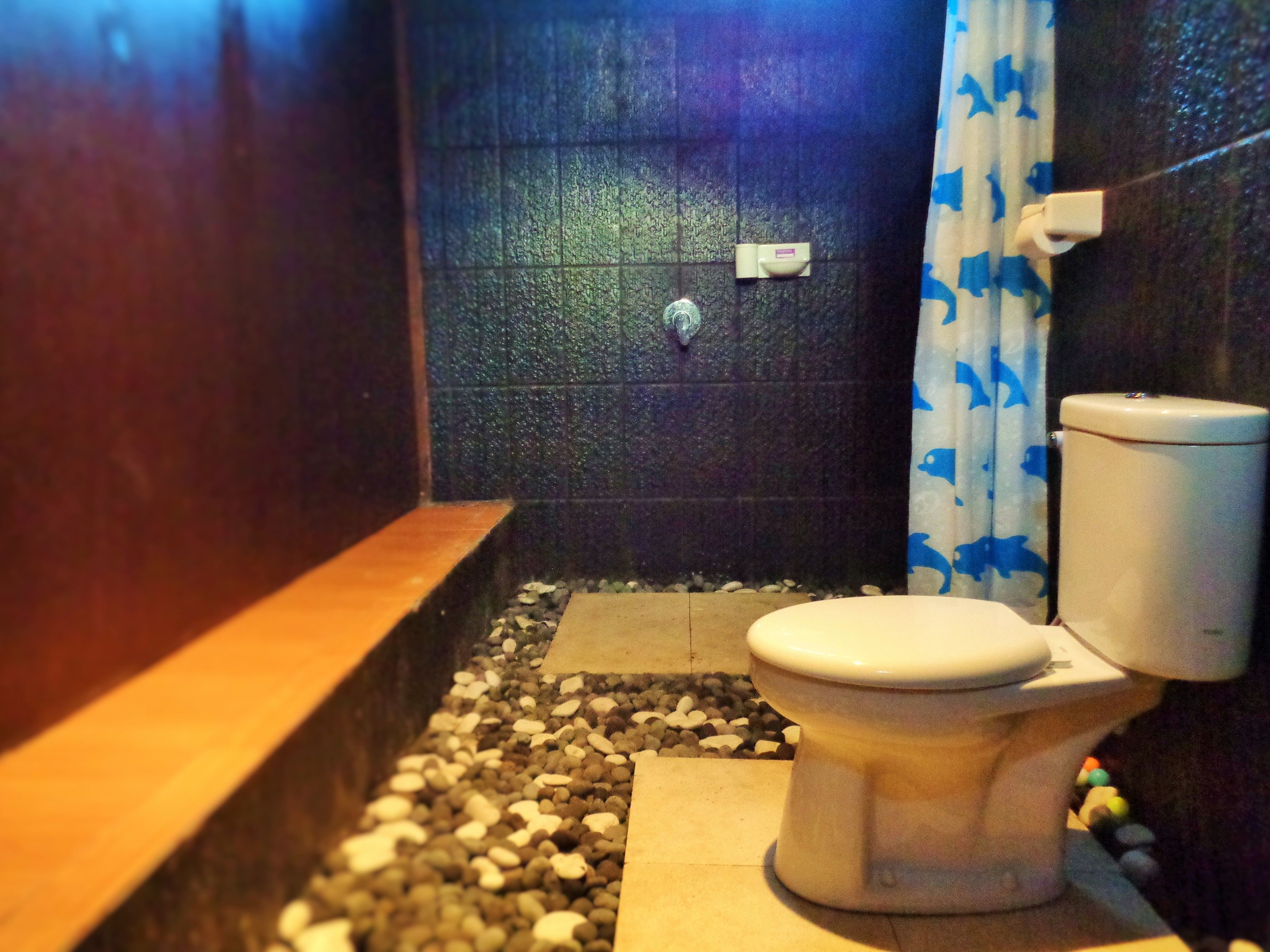 shower, rainfall showerhead, free toiletries, bidet