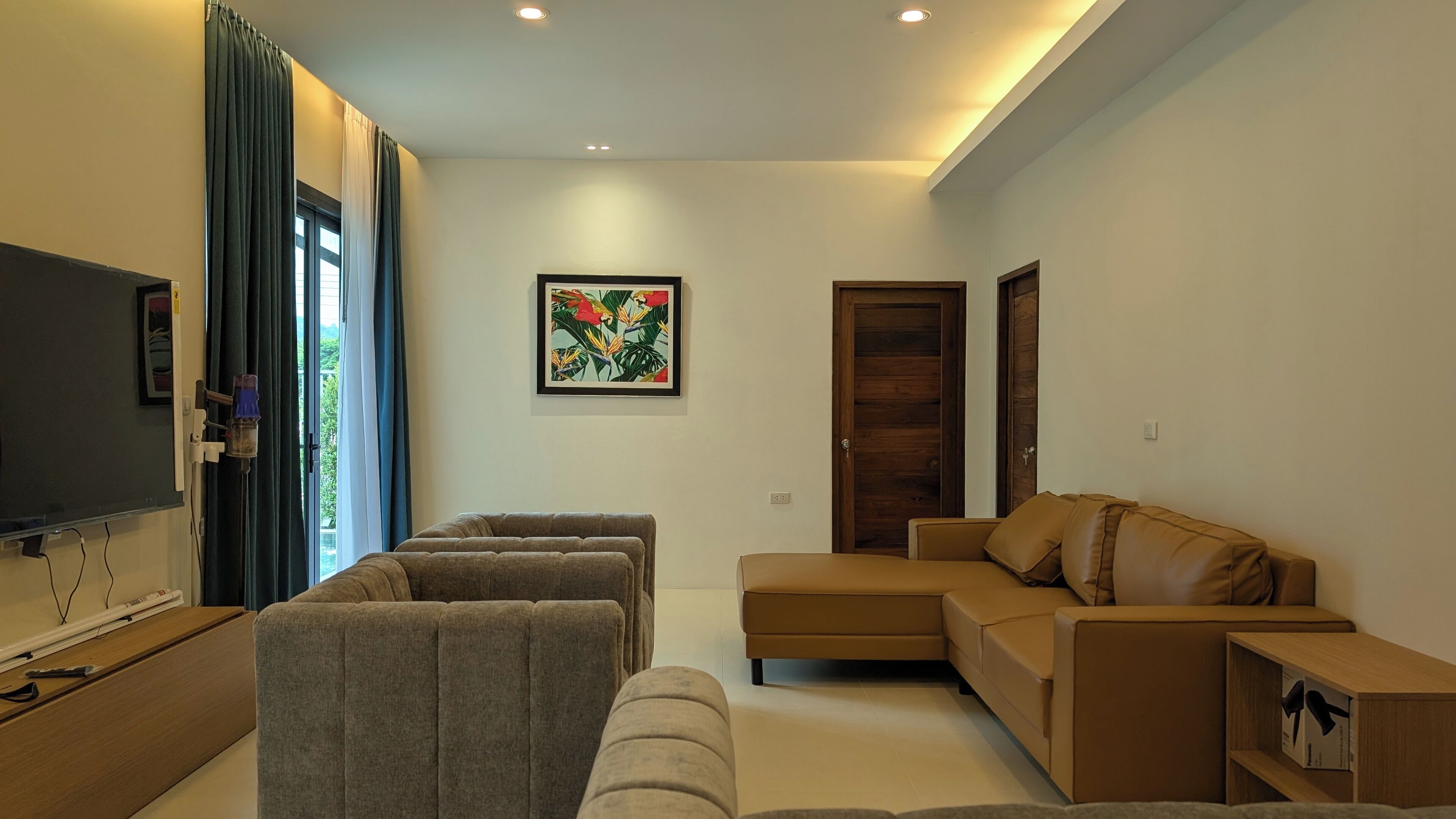 pool villa | living area | ping pong