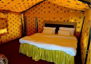 Deluxe Tent, 1 Double Bed, Accessible, Valley View | Desk, soundproofing, rollaway beds, bed sheets - TIH Royal Desert Camp (Leh)