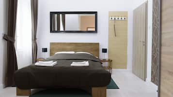 1 bedroom, blackout curtains, iron/ironing board, free WiFi