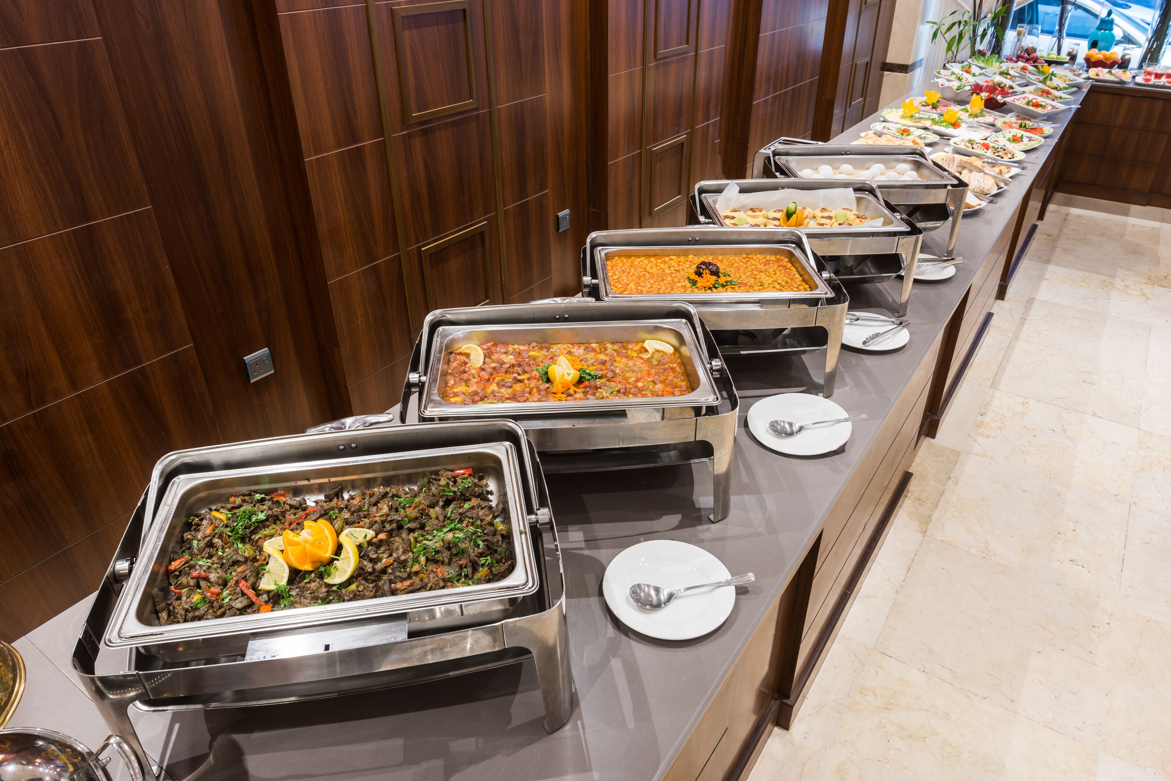 daily buffet breakfast (sar 60 per person)