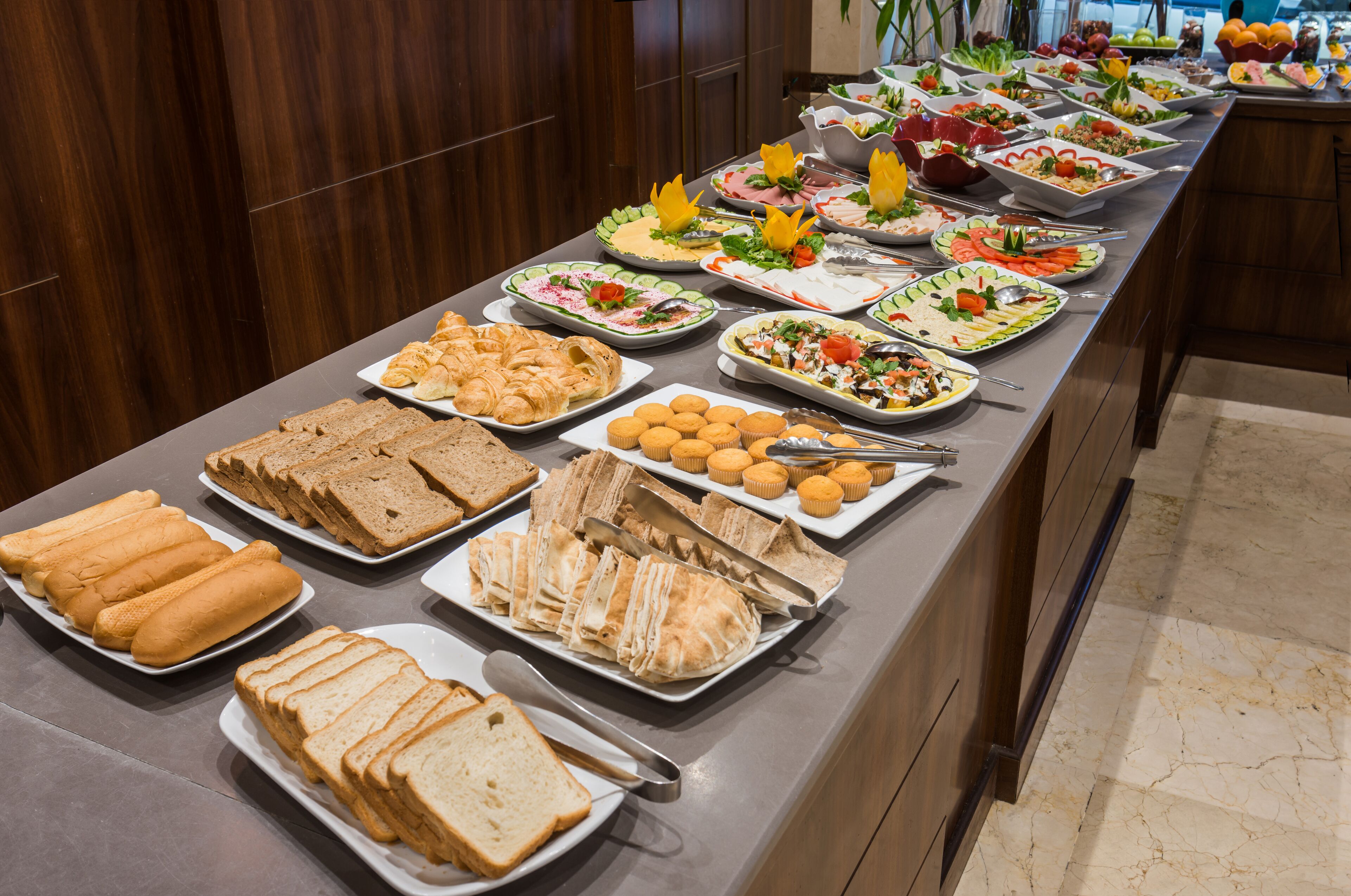 daily buffet breakfast (sar 60 per person)
