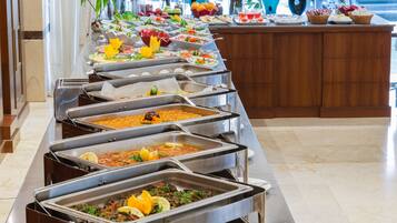 Daily buffet breakfast (SAR 60 per person)