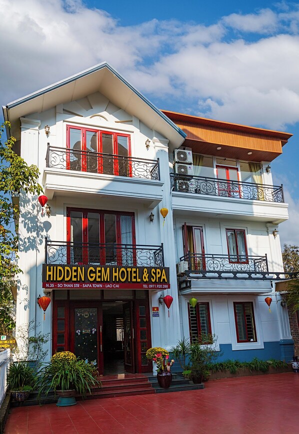 Fassade der Unterkunft