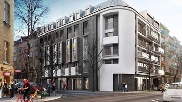 Vista frontal de la propiedad