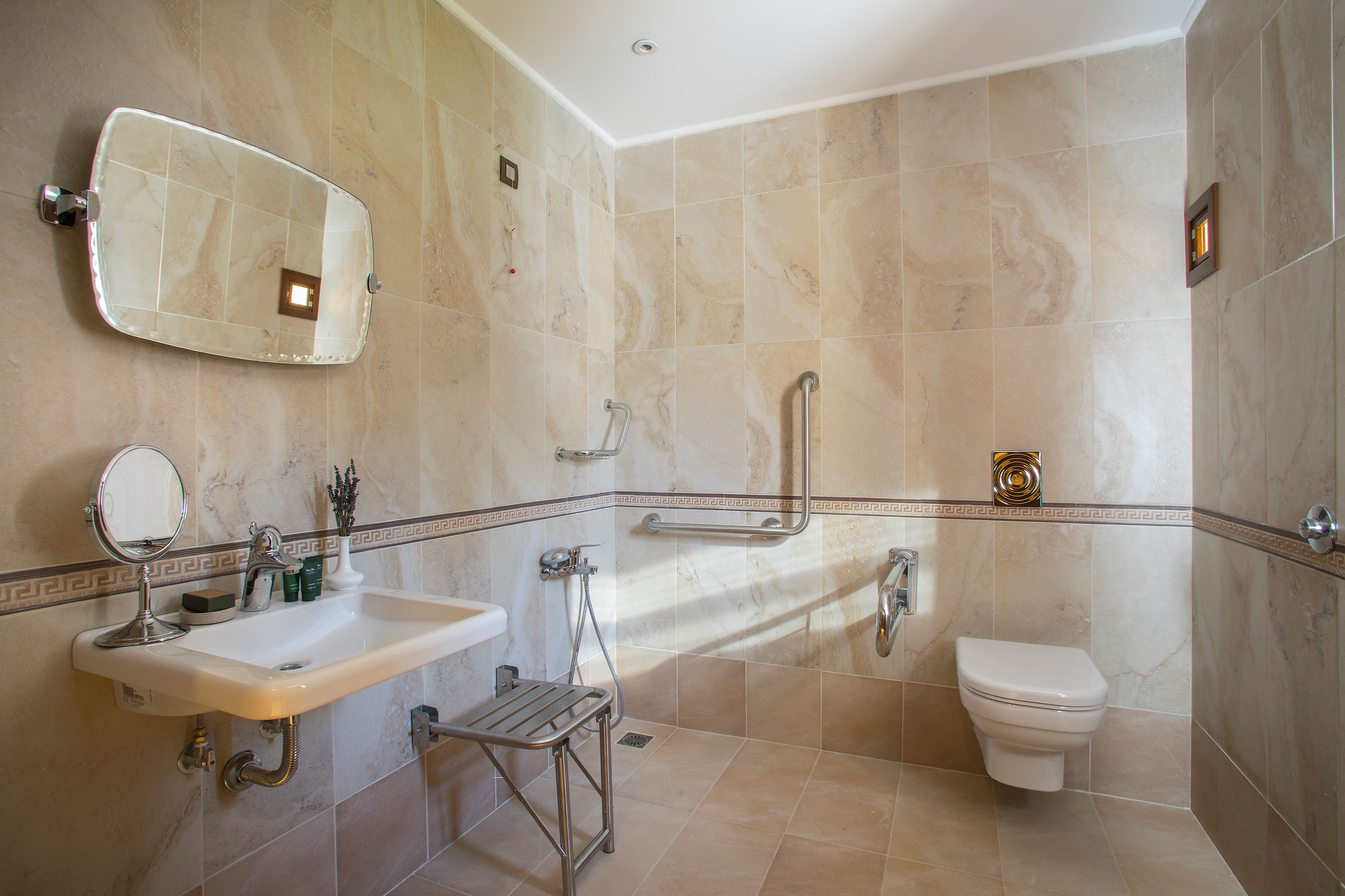 standard twin room, 2 single beds, accessible | bathroom | free toiletries, hair dryer, bathrobes, slippers