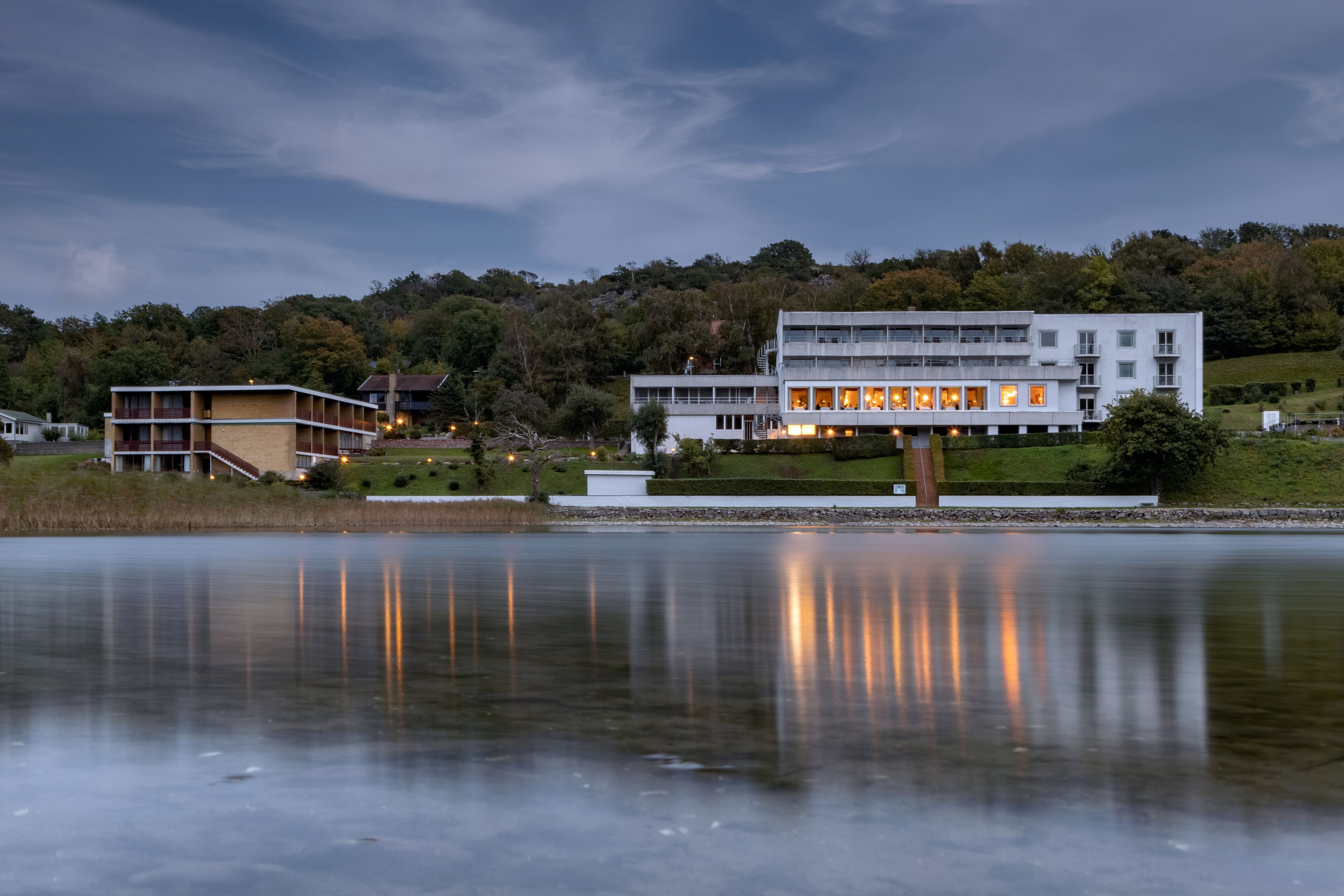 Façade de l’hébergement - soirée/nuit