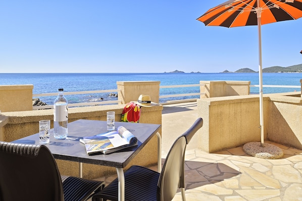 Room, Oceanfront | Terrace/patio - Hôtel Stella Di Mare (Ajaccio)