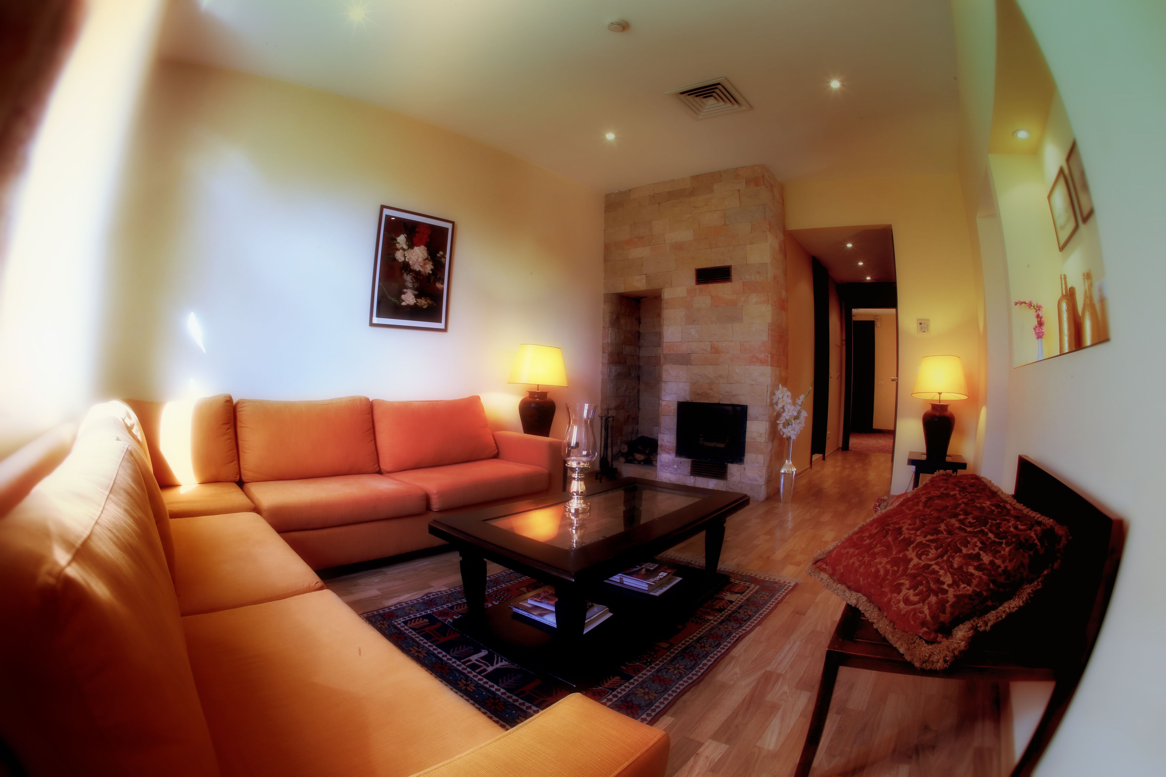 executive suite | living area | 40-inch lcd tv with satellite channels, tv