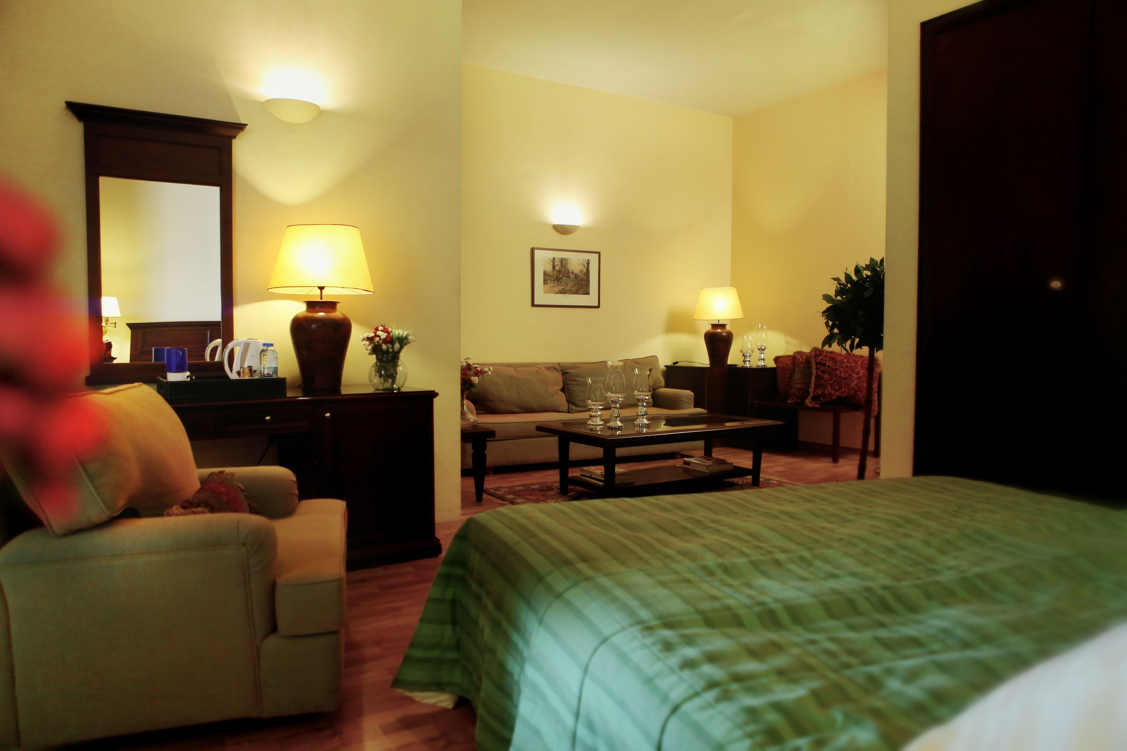 executive suite | 1 bedroom, minibar, in-room safe, desk