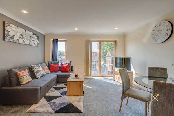 Een flatscreentelevisie