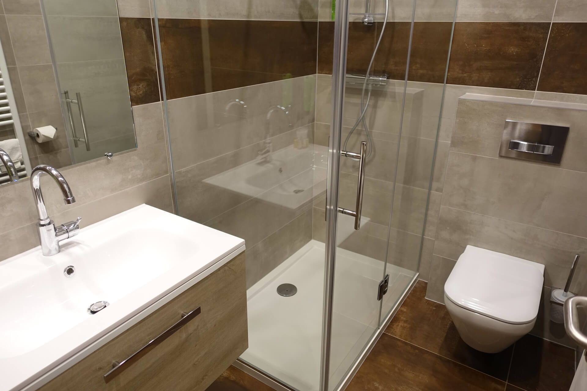 free toiletries, hair dryer, towels