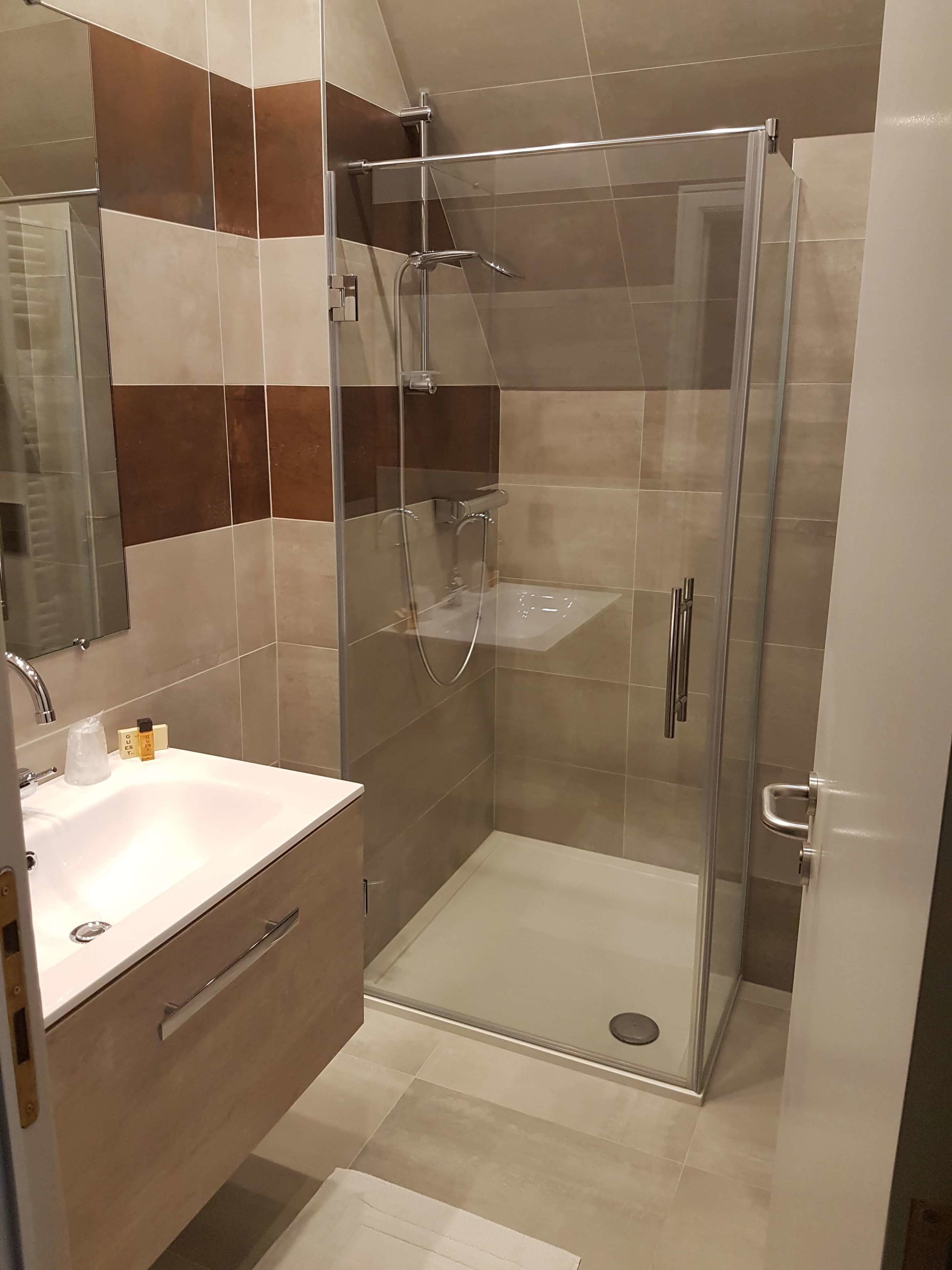 free toiletries, hair dryer, towels