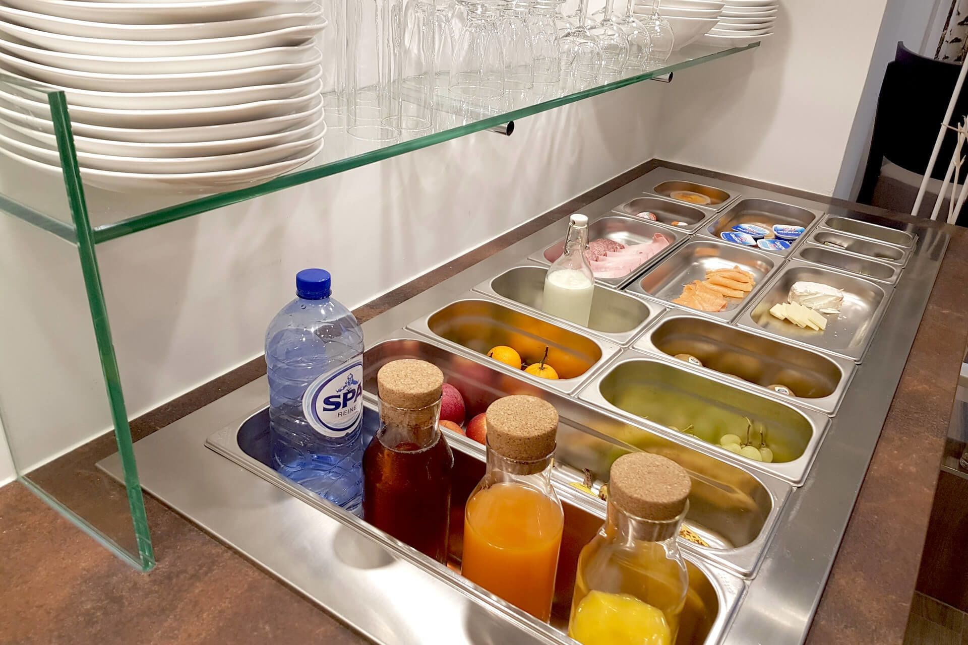 daily buffet breakfast (eur 14.00 per person)