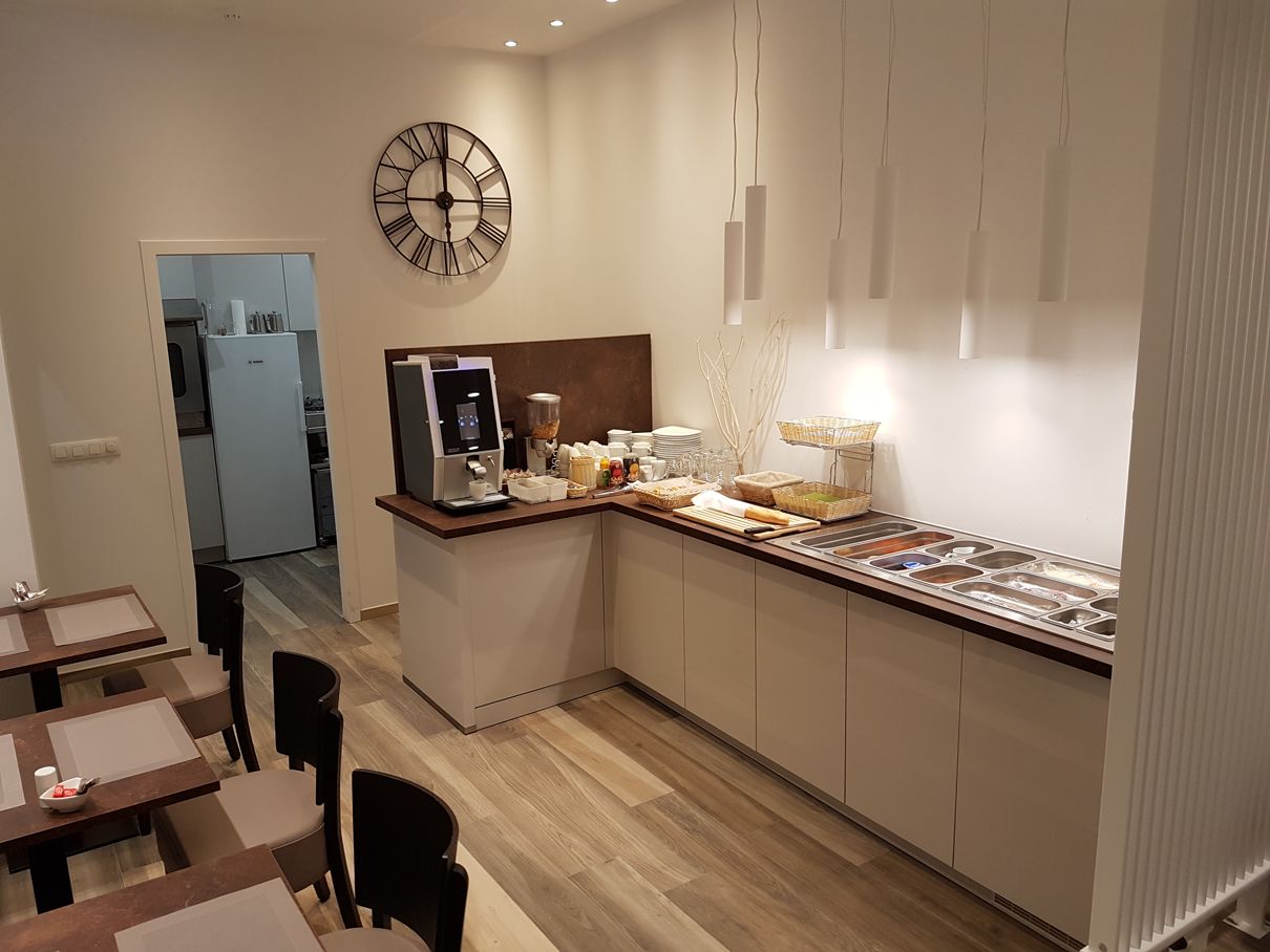 daily buffet breakfast (eur 14.00 per person)