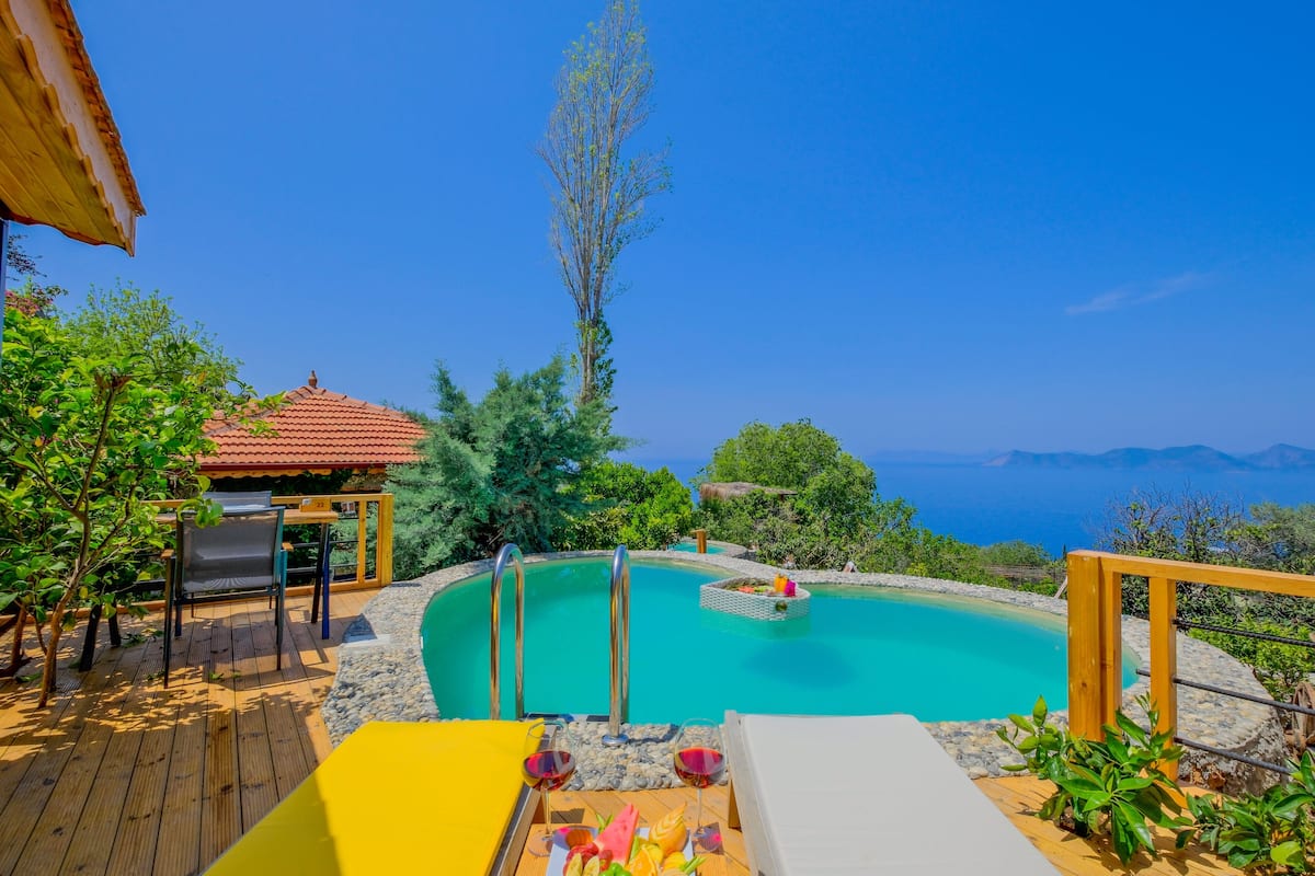 Suite Studio Lune de Miel, 1 chambre, piscine privée, vue mer | Piscine privée