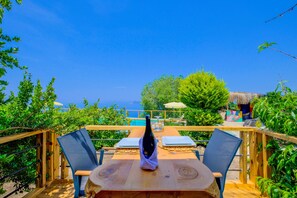 Honeymoon Studio Suite, 1 Bedroom, Jetted Tub, Sea View | Terrace/patio - Faralya Yoruk Evi Suite - Adults Only (Fethiye)