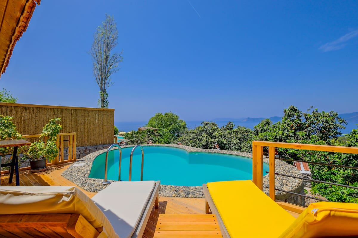 Suite Studio Lune de Miel, 1 chambre, piscine privée, vue mer | Piscine privée