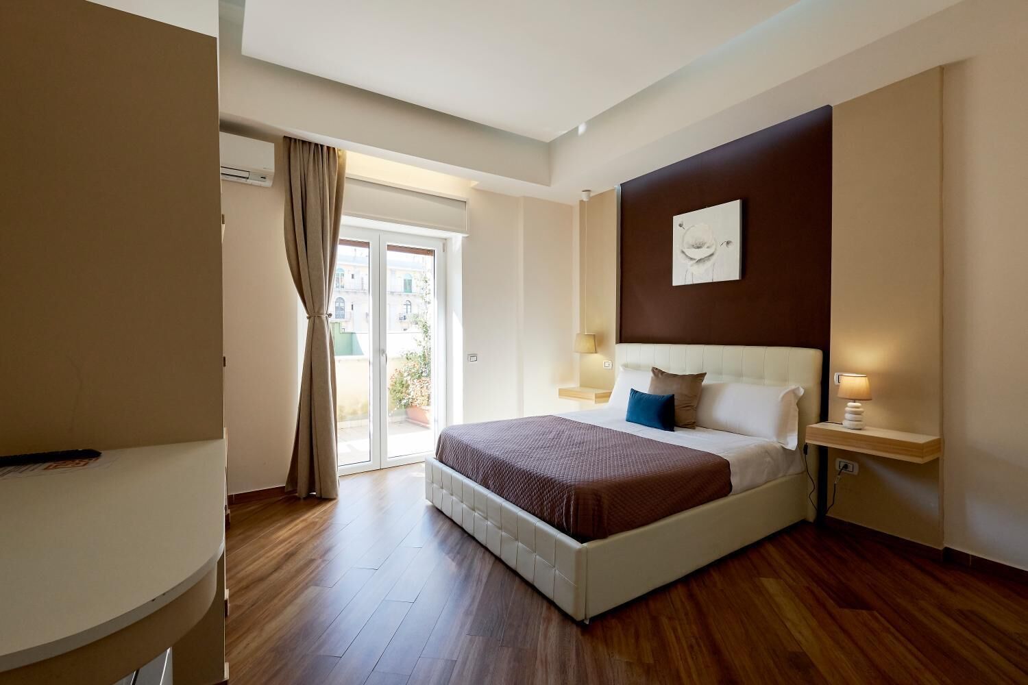 1 bedroom, desk, soundproofing, iron/ironing board