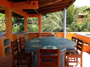Appart'hôtel Familial, 3 chambres, accès piscine (Armonia) | Terrasse/Patio