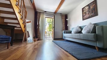 Suite junior, Terraza | 1 habitación, escritorio, cunas y wifi gratis