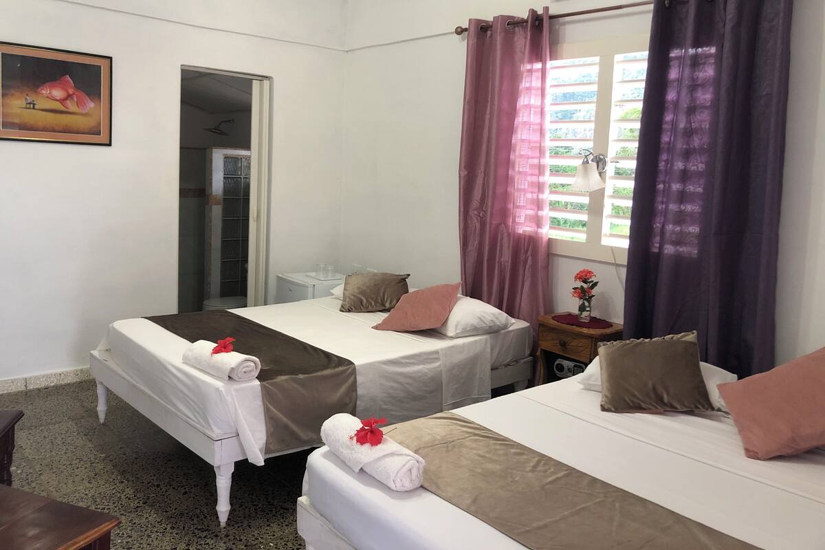 Zweibettzimmer | 2 Schlafzimmer, Minibar, Zimmersafe, Bügeleisen/Bügelbrett