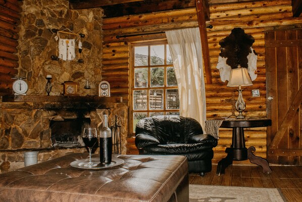 Televisión de pantalla plana, chimenea