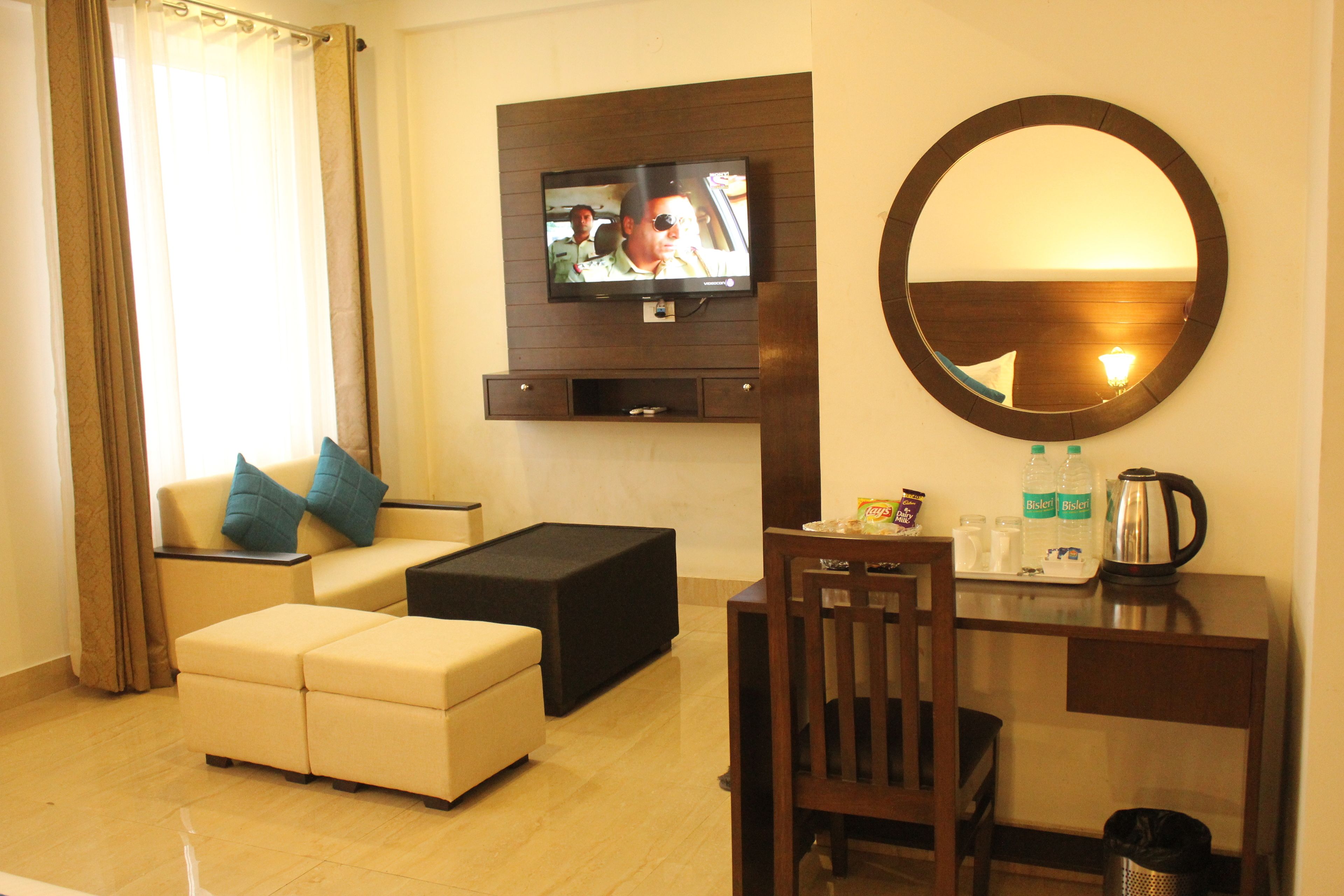 42-inch TV with satellite channels