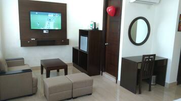 42-inch TV with satellite channels