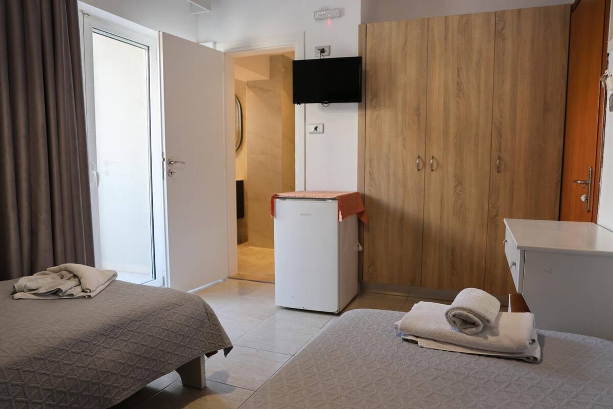 Desk, iron/ironing board (on request), WiFi (free)