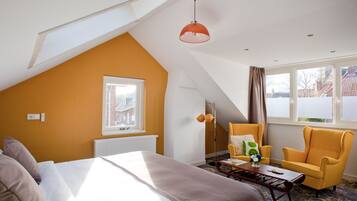 Habitación doble (Yellow Room) | Minibar, insonorización, tabla de planchar con plancha y wifi gratis