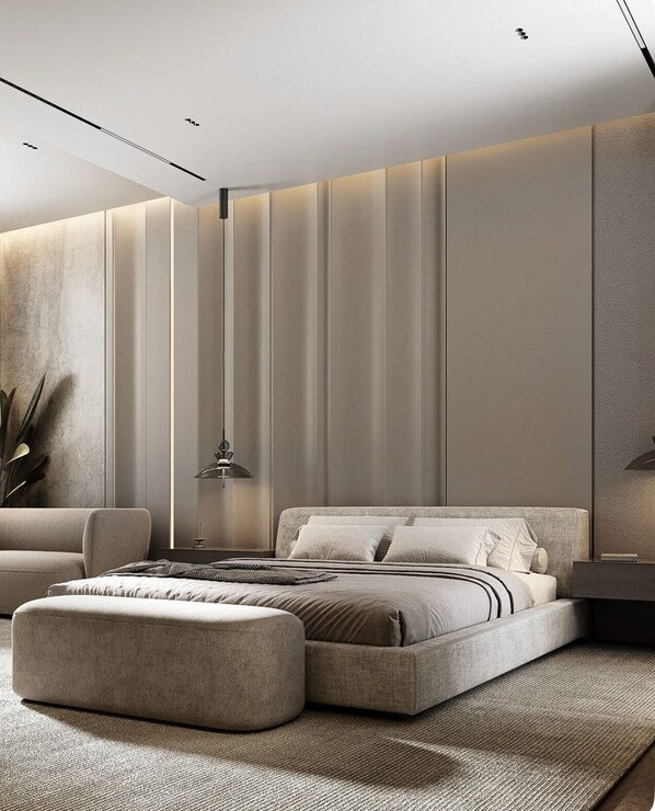 1 bedroom, Egyptian cotton sheets, premium bedding, down duvets